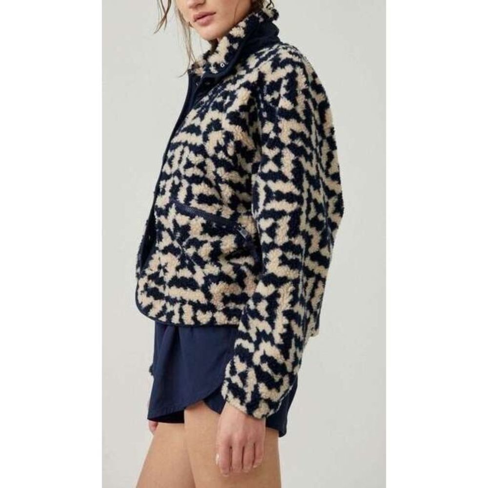 Free People Hit The Slopes Printed Fleece Jacket - Picture 11 of 15
